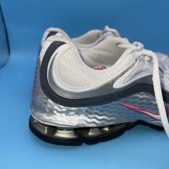 Nike Womens Reax Run 5 407987-116 White Lace Up Low Top Running Shoes Size 8 - Picture 4 of 12